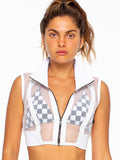 FreQ G Mesh Vest with Leather - Frequency Summer