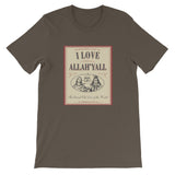 I Love Allah Y'all Buddhaful Short-Sleeve Unisex T-Shirt