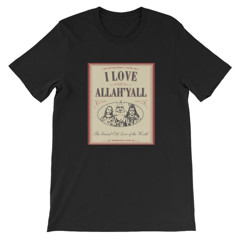 I Love Allah Y'all Buddhaful Short-Sleeve Unisex T-Shirt