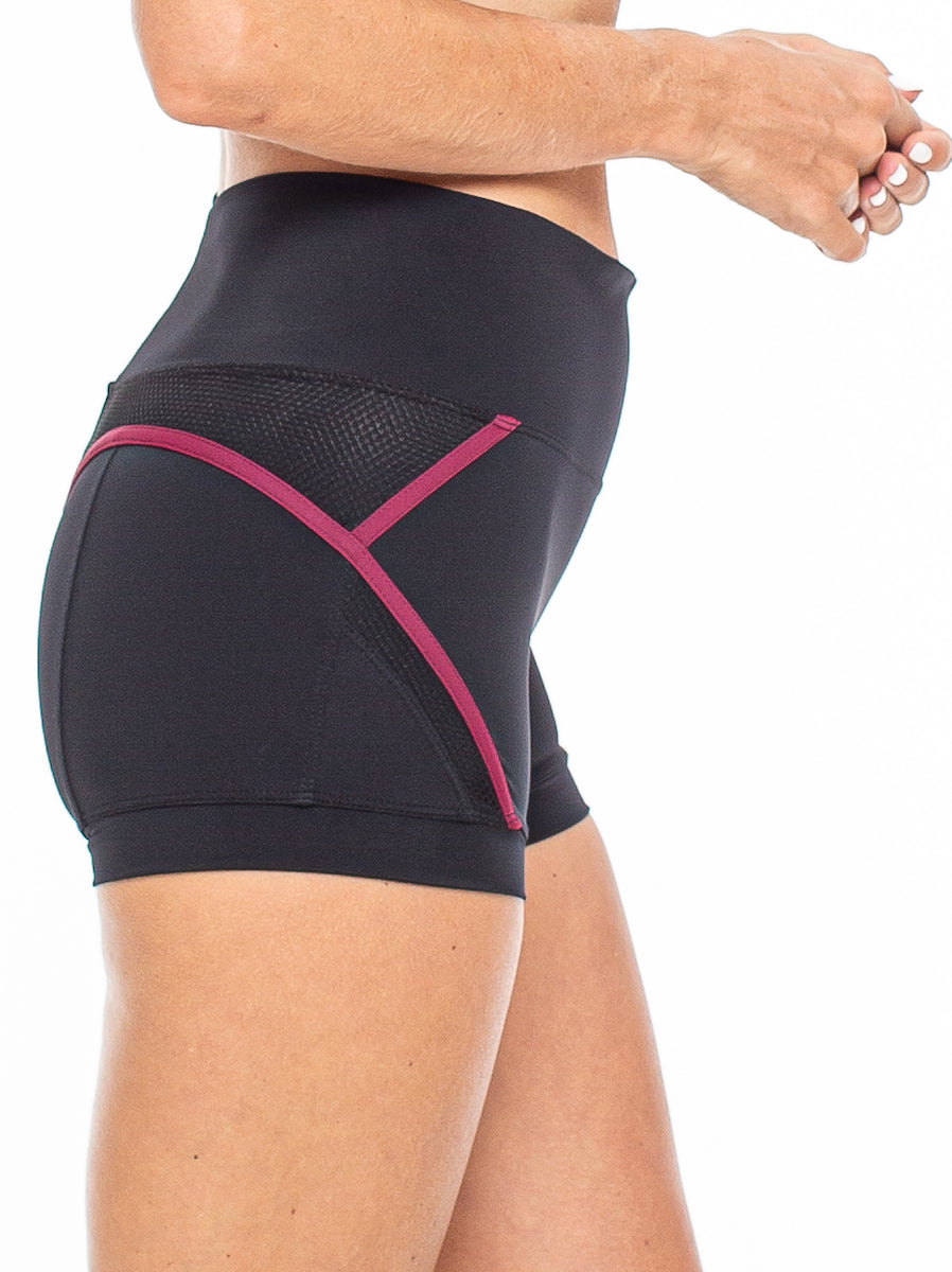 Arc High Waist Yoga Short - Knee Length - Nylon Spandex – buddhaful