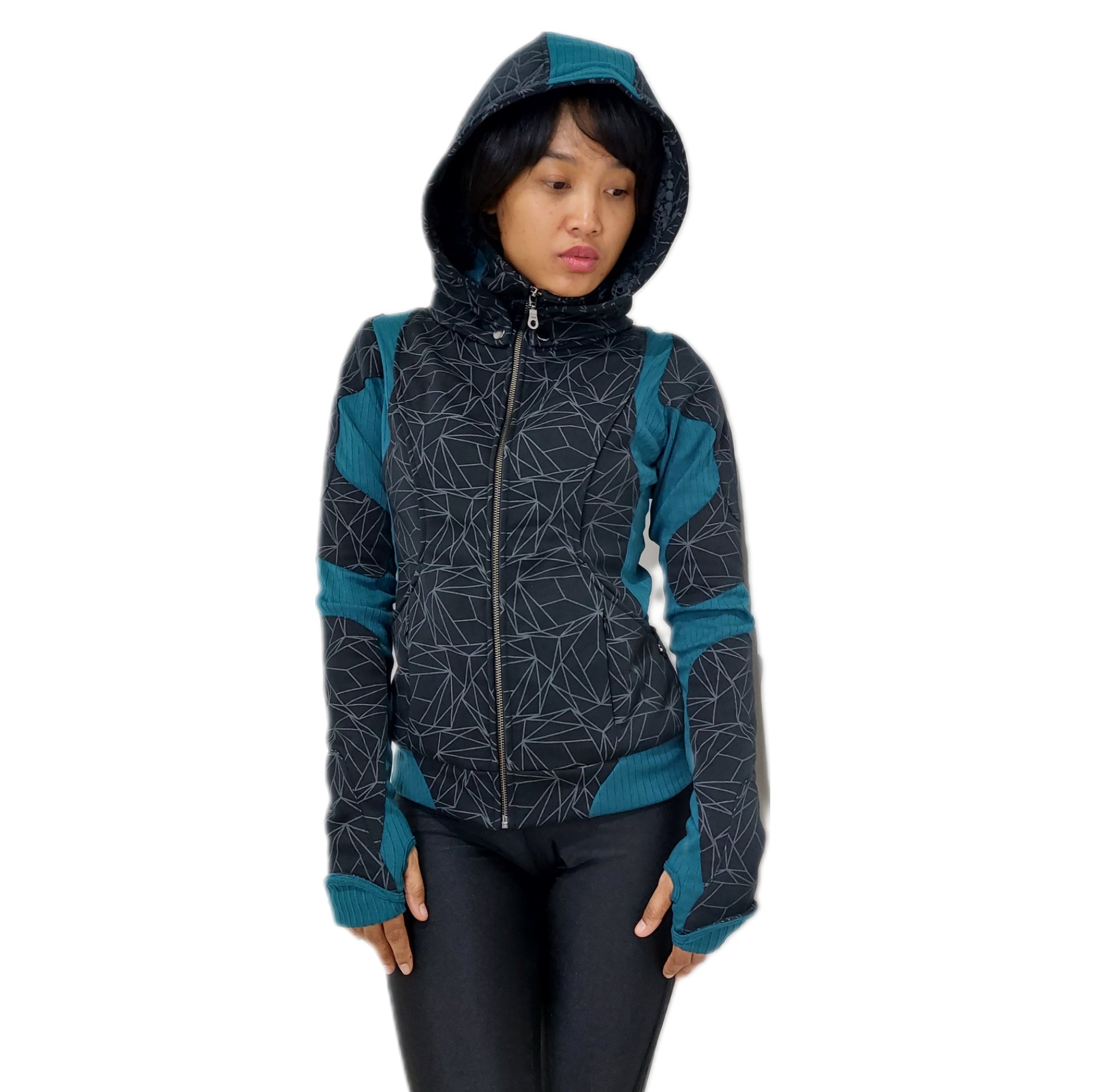 FreQ G Hoodie w LOVE molecule & ARC print