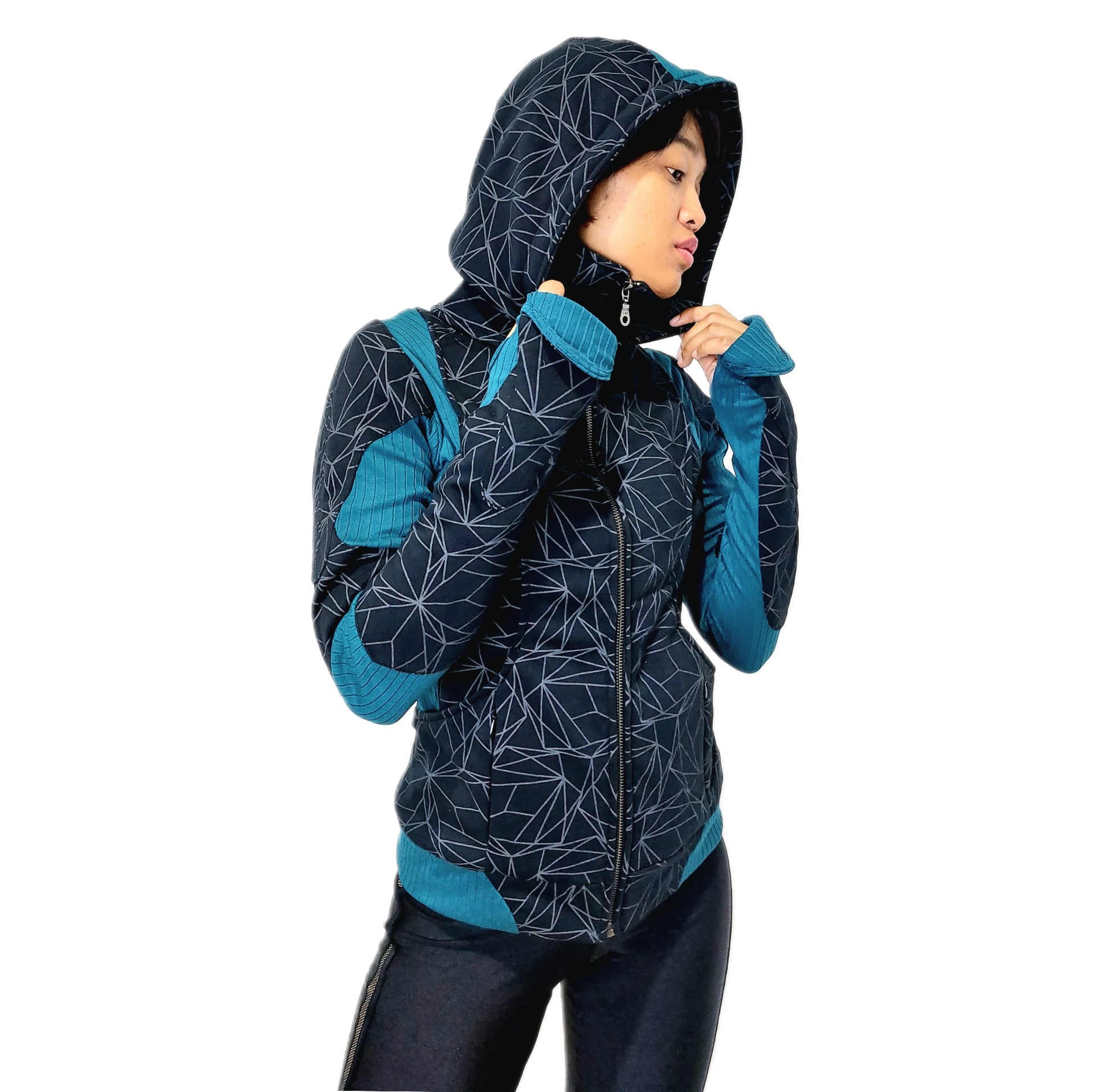 FreQ G Hoodie w LOVE molecule & ARC print