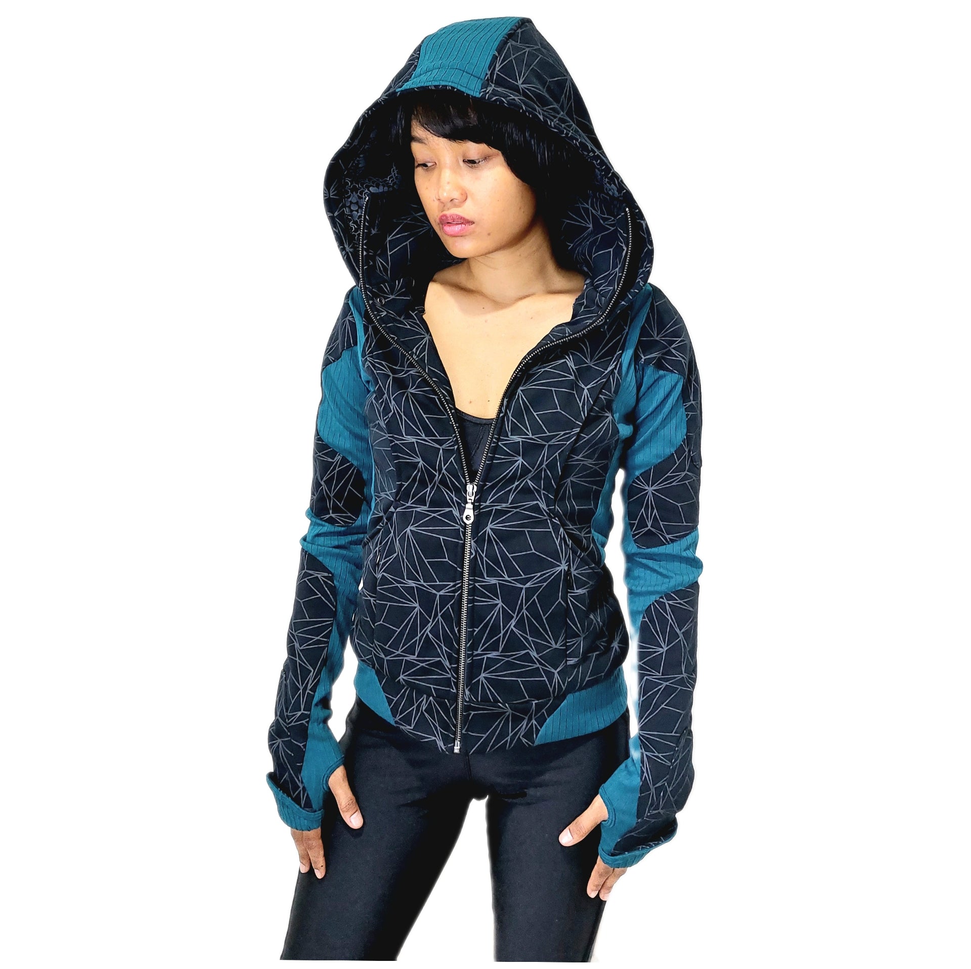 FreQ G Hoodie w LOVE molecule & ARC print