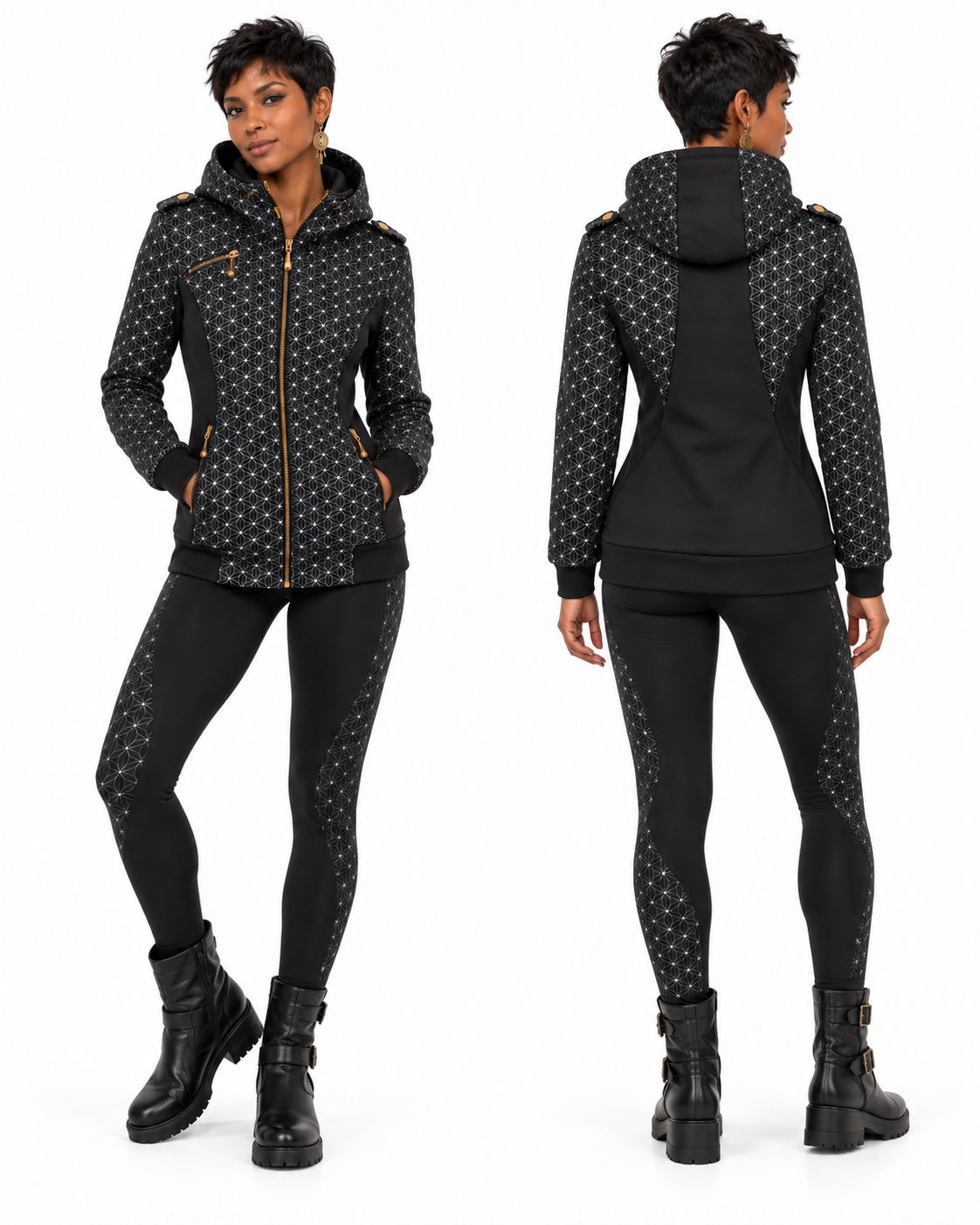 Busy Bee Hoodie Flower of Life Mix