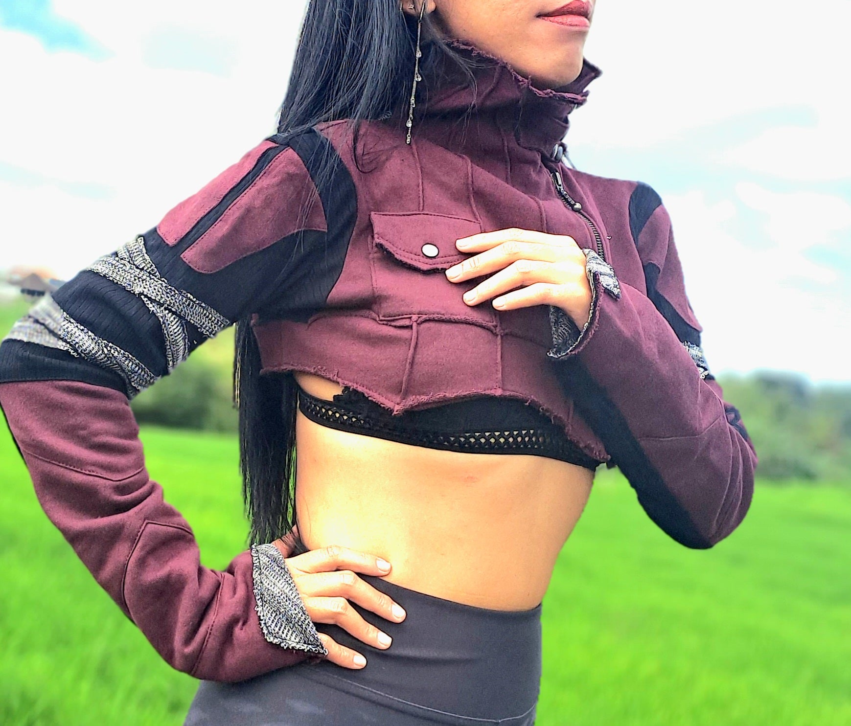 Unique Freq OG Crop Jacket - Women's Clothing – buddhaful