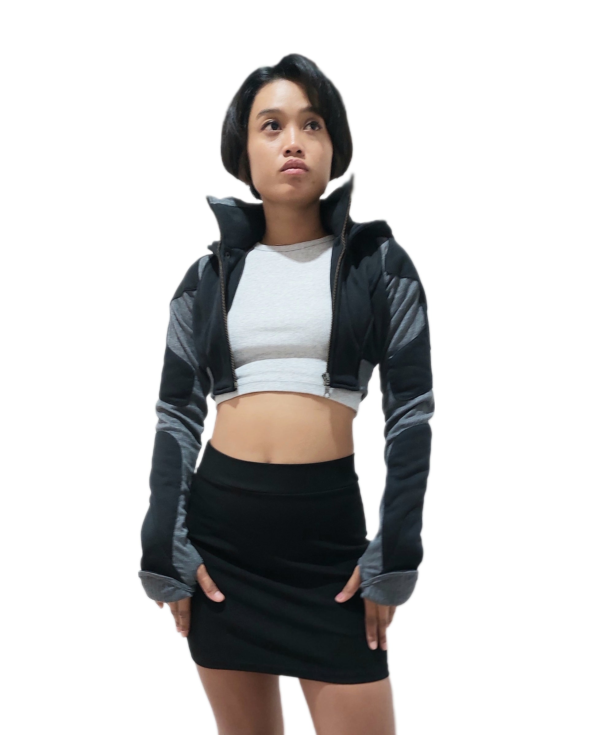 Freq G Hooded Crop Jacket