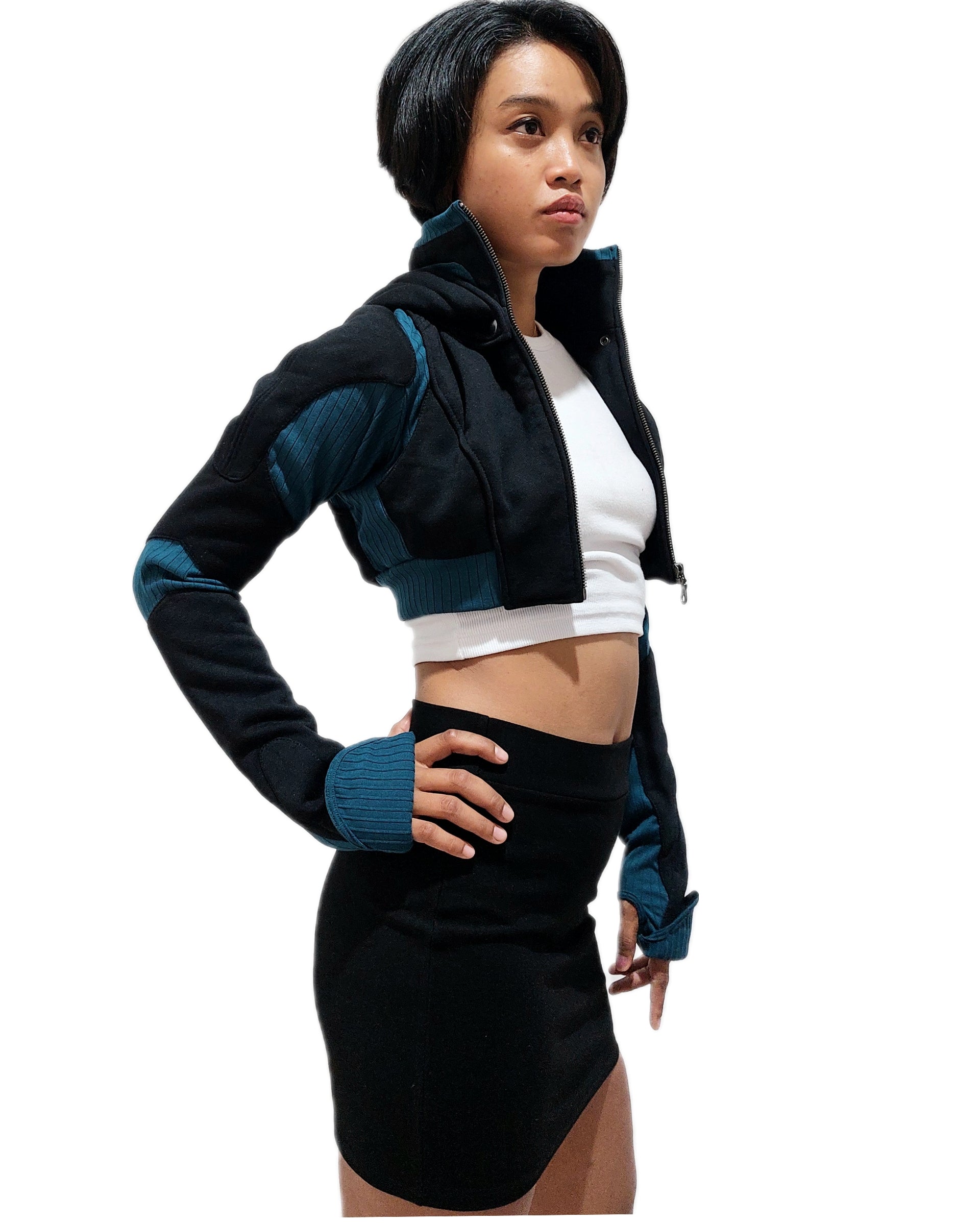 Freq G Hooded Crop Jacket