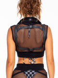 FreQ G Mesh Vest with Leather - Frequency Summer