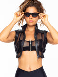 FreQ G Mesh Vest with Leather - Frequency Summer
