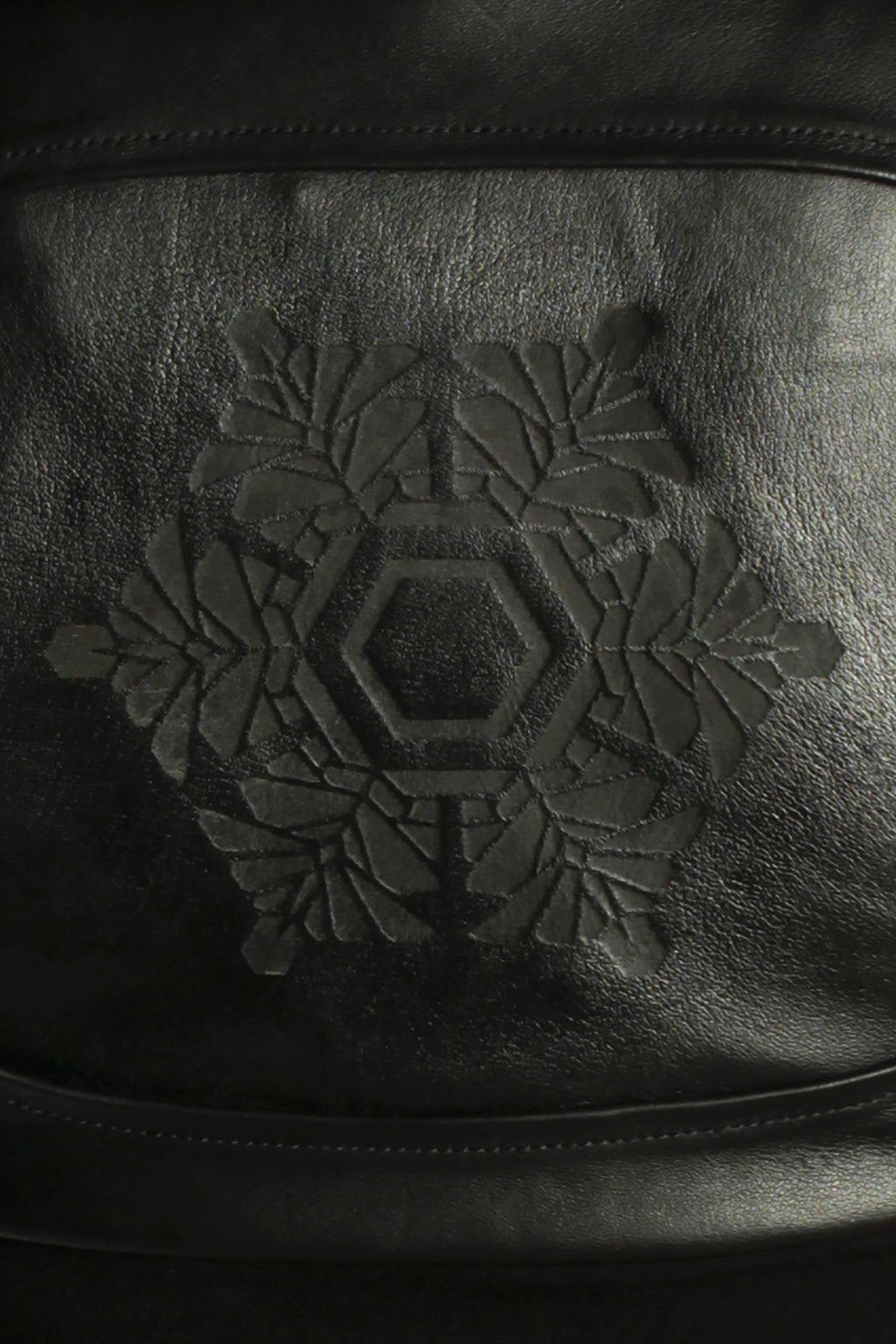 Freq G Hooded Crop Jacket - Leather