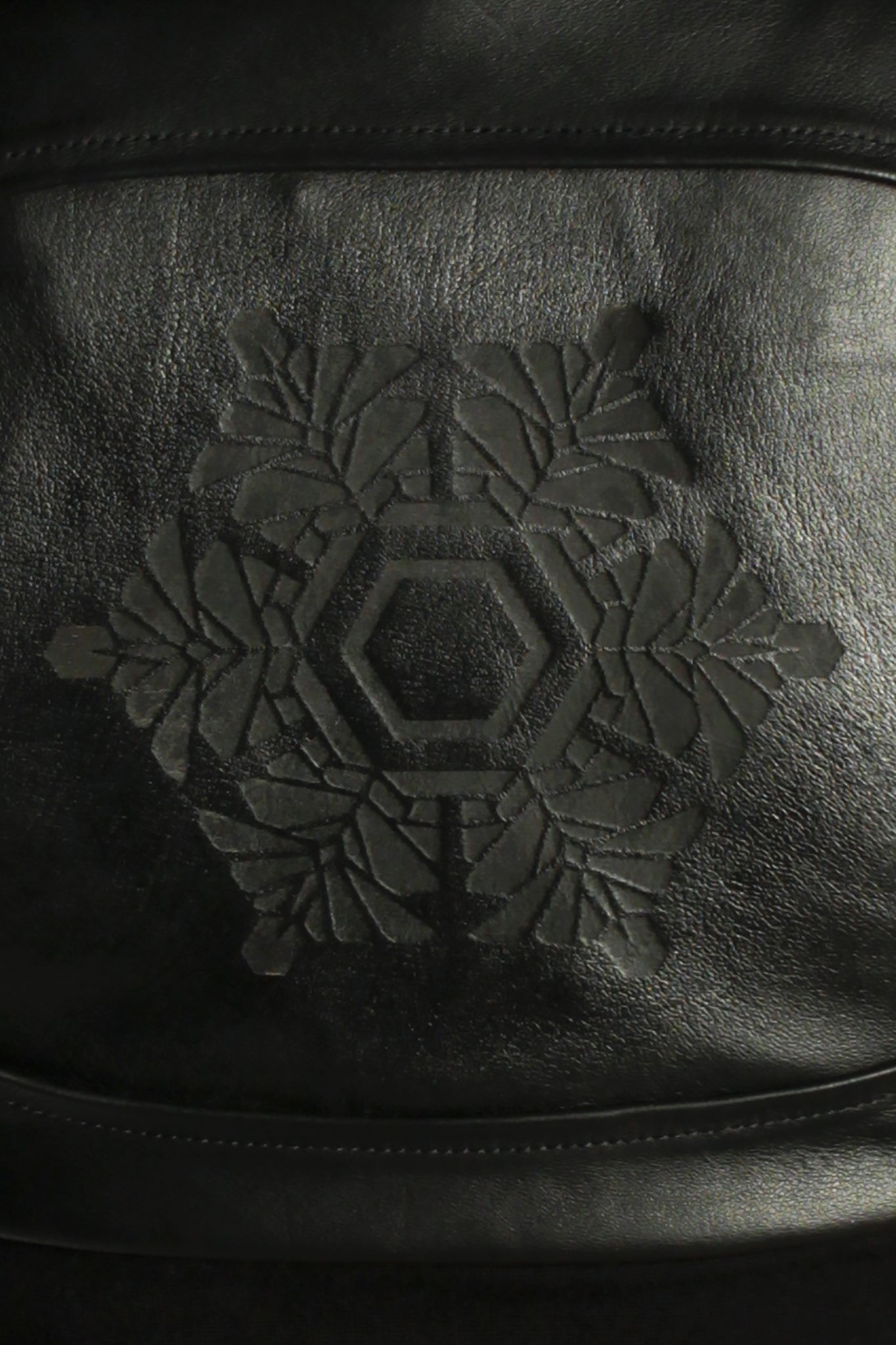 Freq G Hooded Crop Jacket - Leather