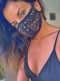 Warrior Mask with Flower of Life print