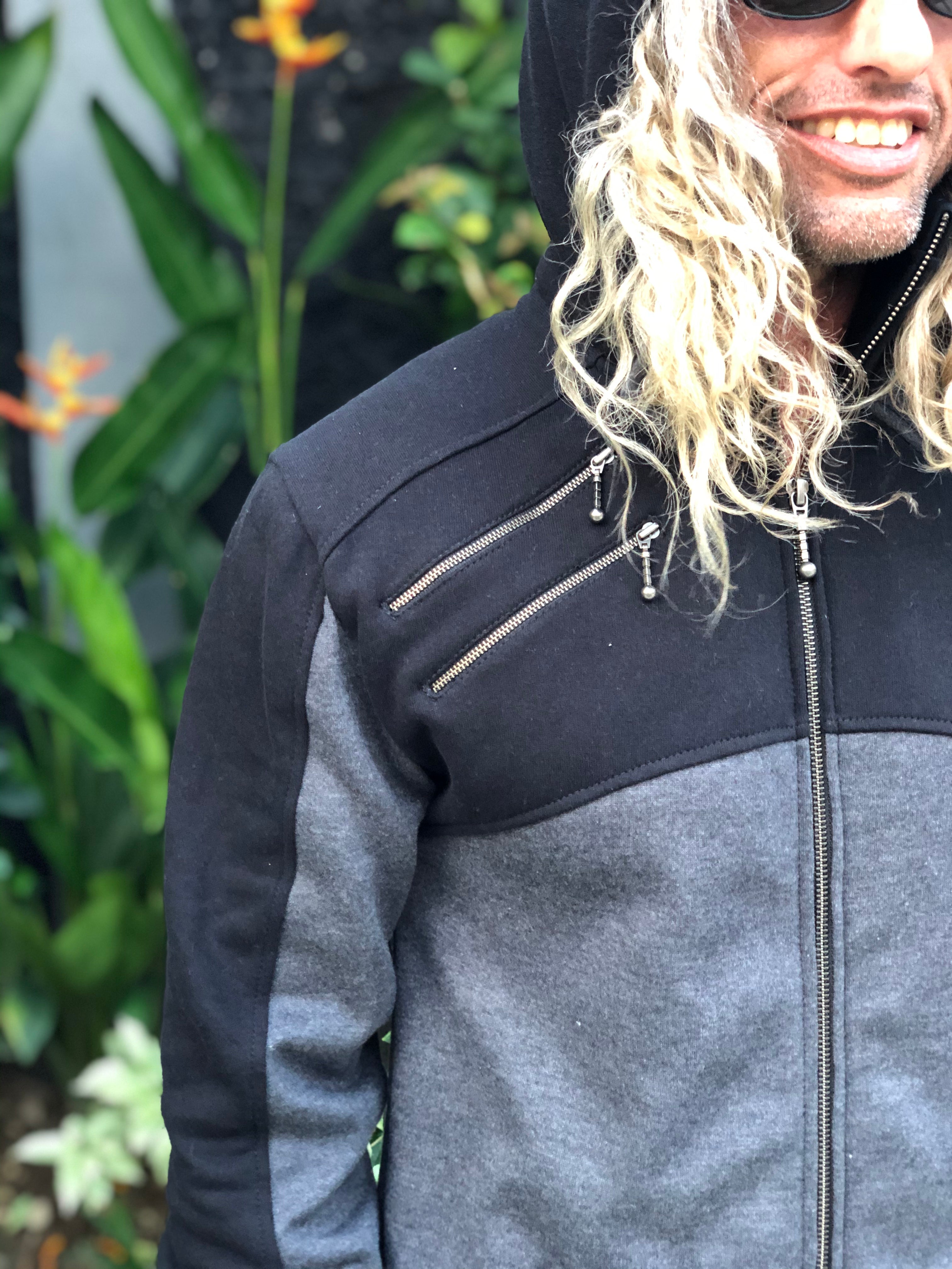Hive Hoodie 2 tone - Black/Heather Charcoal