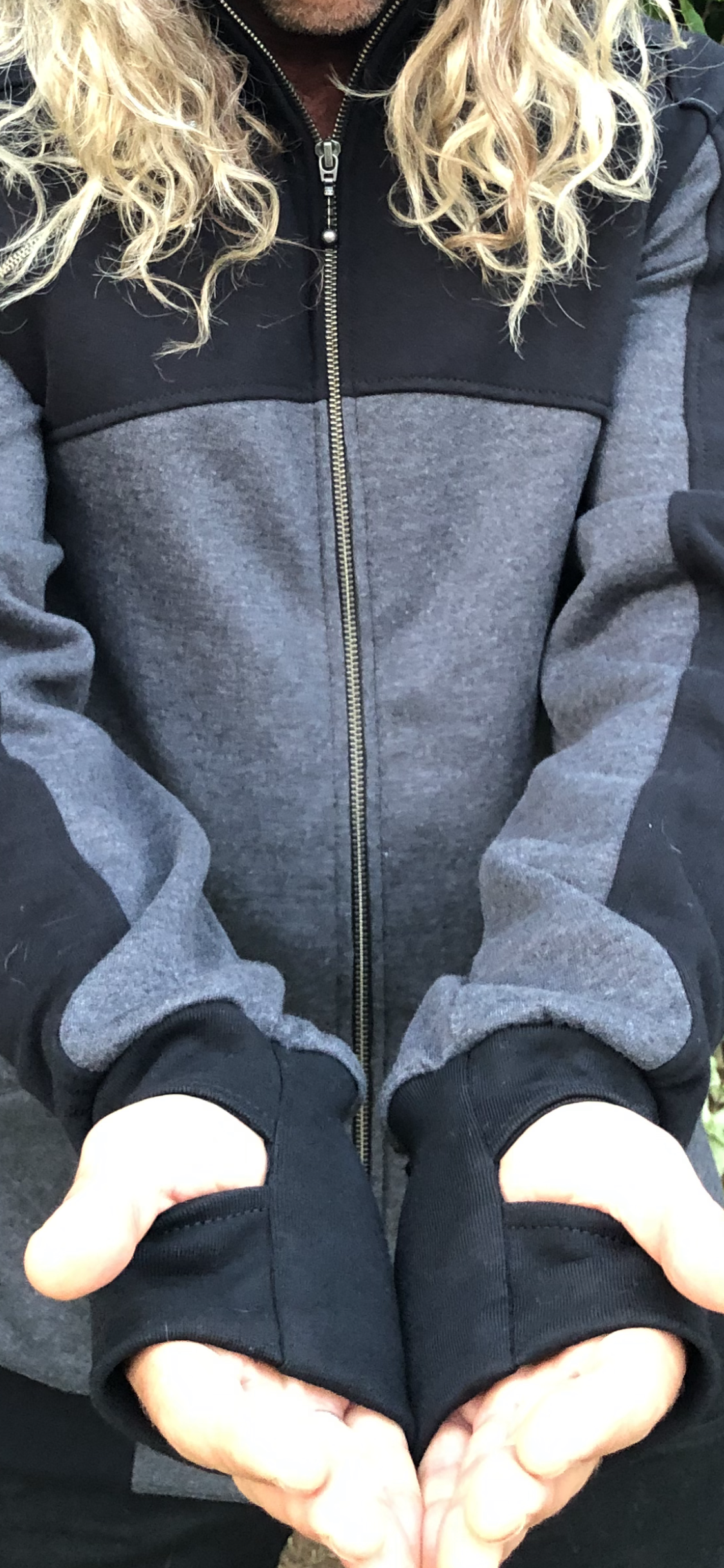 Hive Hoodie 2 tone - Black/Heather Charcoal