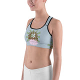 Yoga sport bra with our classic Lotus print