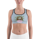 Yoga sport bra with our classic Lotus print