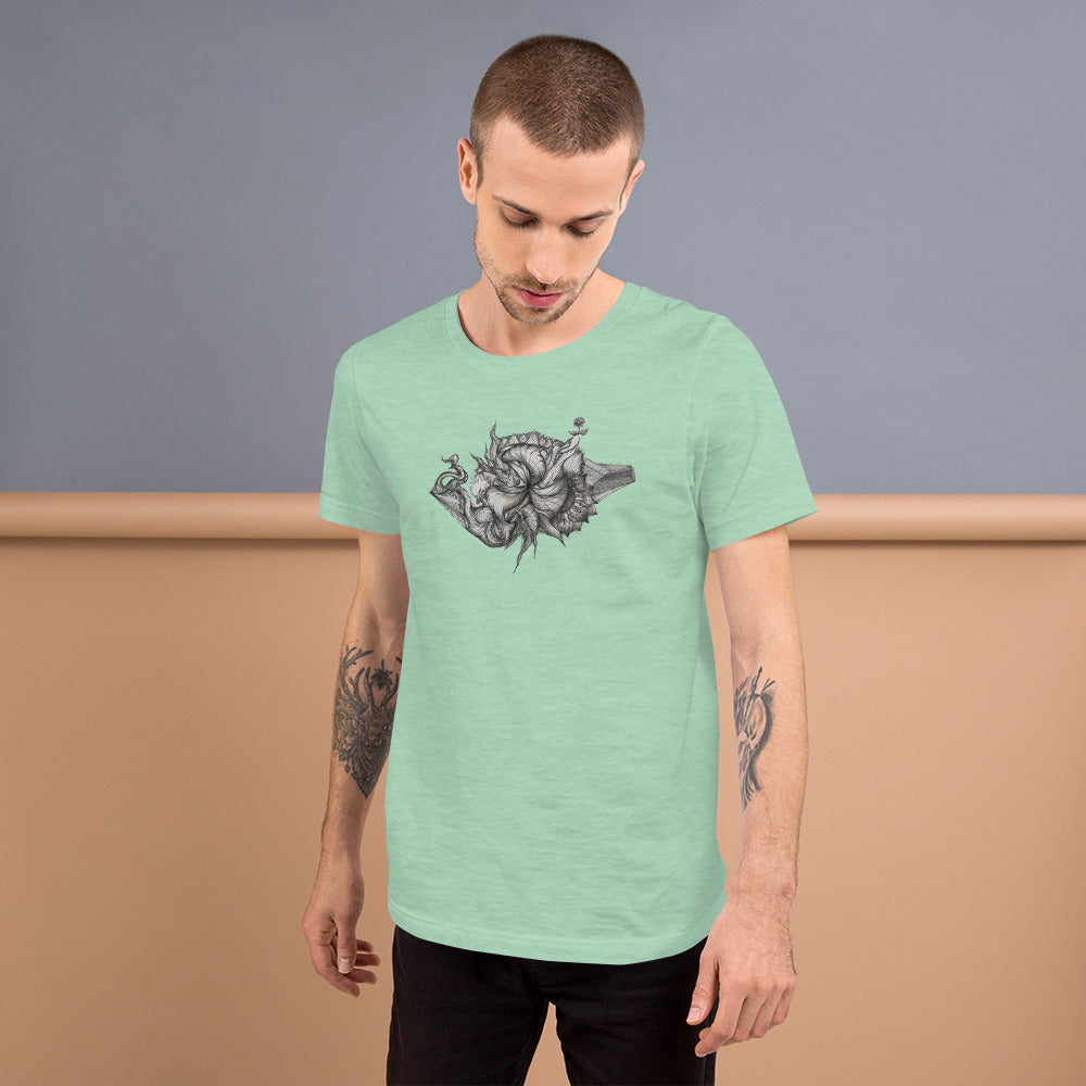 Triple Wave artwork by Matty on Unisex t-shirt