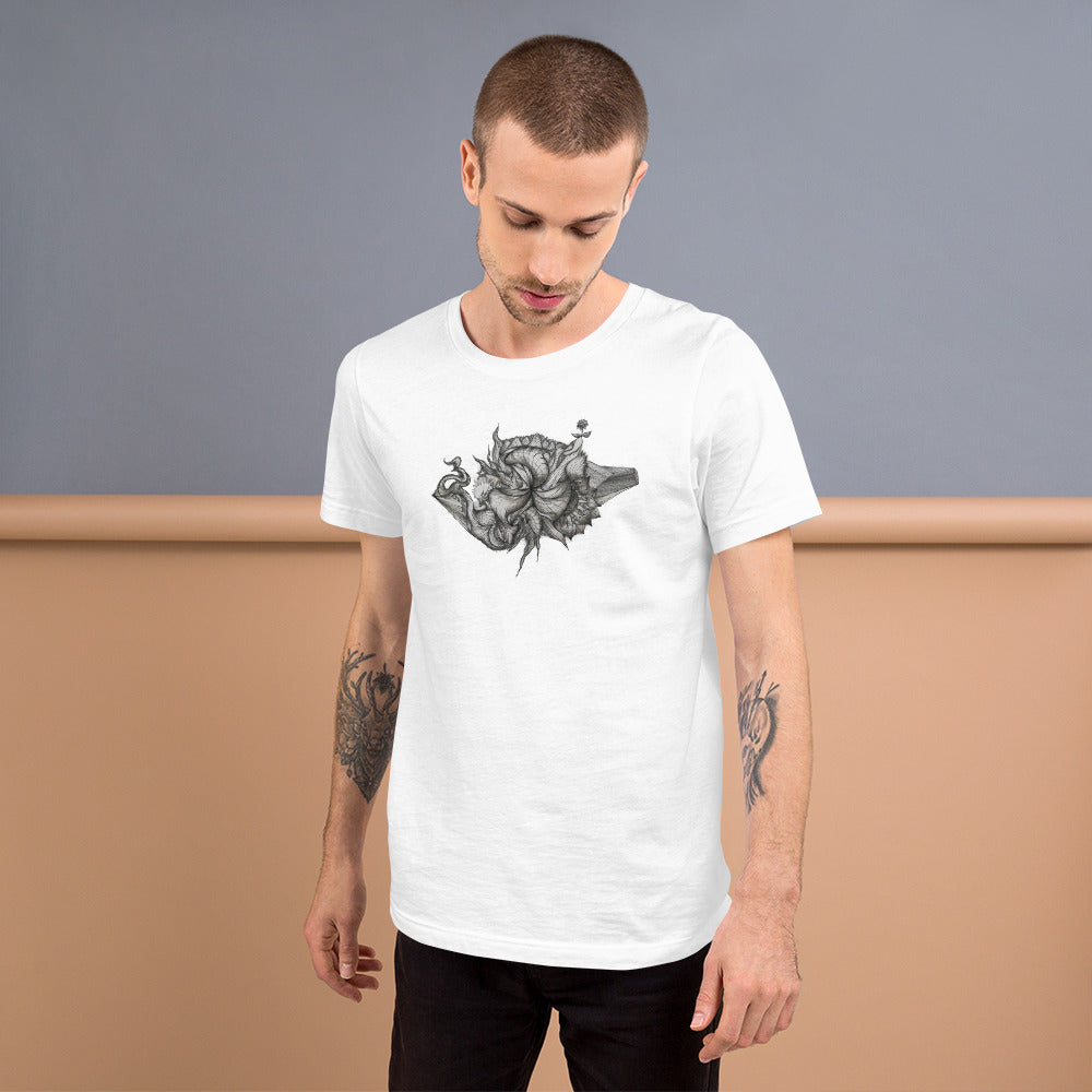 Triple Wave artwork by Matty on Unisex t-shirt