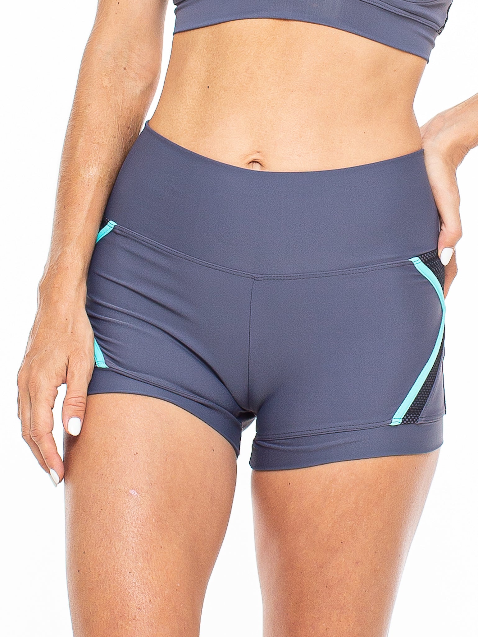 Arc High Waist Yoga Short - Nylon Spandex - Summer 2021